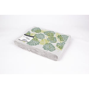 Tovaglia Bianca 30x40cm 100gsm con Stampa Monstera, Carta Professionale, 500 Pezzi, B2B - Product Image 1