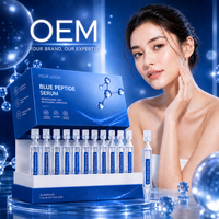 Essence faciale au cuivre bleu en marque propre, formule légère et hydratante pour usage quotidien