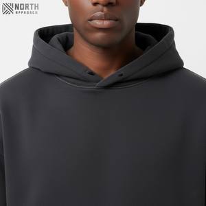 Haute qualité plaine unisexe hommes hiver solide à capuche polaire sweat à capuche Polyester/coton coupe régulière poche - Product Image 4