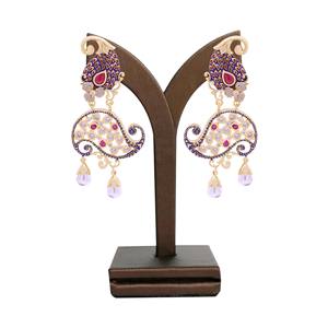 Modern Antique <b>Imitation</b> Fashion Dangle Earrings Gold Plated Brass Trendy Party Custom Jewelry-for Export Supply - Product Image 1