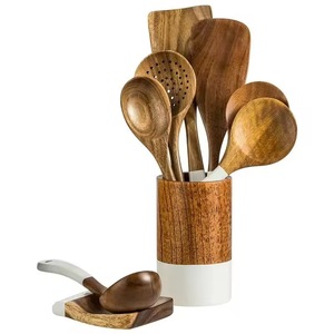 Cucharas de Cocina Desechables de Acacia Ecológicas, Duraderas y Ligeras, Cucharas para Servir Sopa, Tamaño Personalizado - Product Image 6
