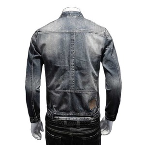 Veste en jean d'hiver pour homme, respirante, OEM, style streetwear, décontractée, boutonnée, surdimensionnée, écologique, pour homme - Product Image 4