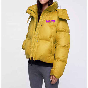 Veste d'hiver pour femme personnalisée, fermeture éclair de haute qualité, nouvelle veste matelassée respirante à manches longues, mode, capuche, grande taille - Product Image 3