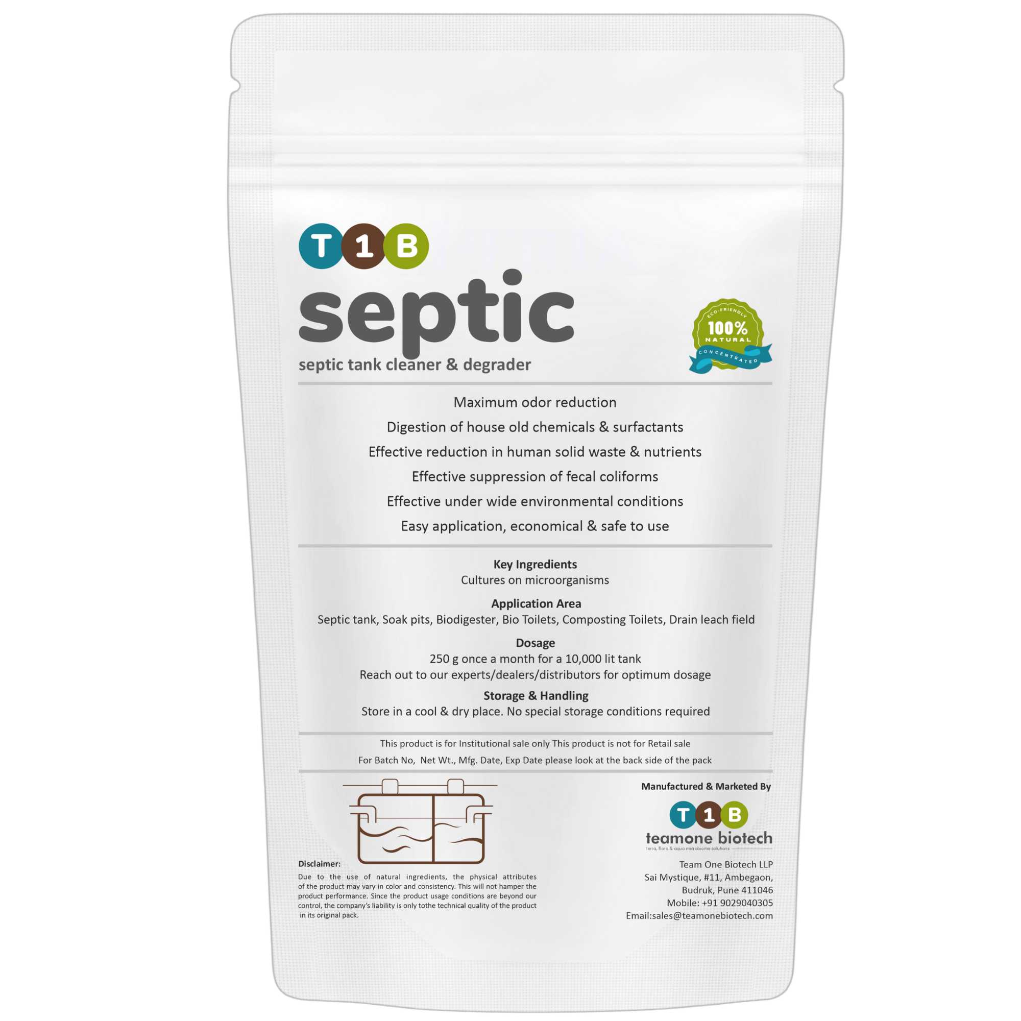 Фермент и бактерии для обработки септика