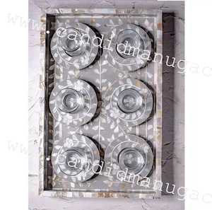 Estilo de lujo Madre de perla Makhbara para Ramadán Decoración para el hogar Difusor de aroma Mukhbar Incienso Bakhoor de quemador - Product Image 4