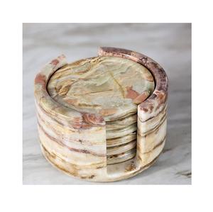 Posavasos de mármol de lujo Premium hechos a mano 5mm piedra Drinkware elegante duradero moderno protección DE MESA regalo clásico para el hogar - Product Image 6