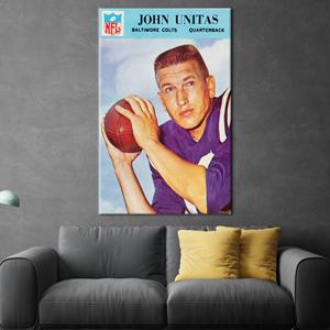 Impresión en Lienzo Motivacional de Johnny Unitas, Decoración de Pared de Fútbol Americano, Enmarcado en Lienzo - Product Image 1