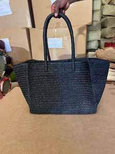 Women Crochet <b>Tote</b> <b>Bag</b> Two Handles Durable Open Top Casual Style Natural Woven Handmade Beach Ready Daily Use 3L Capacity - Product Image 1