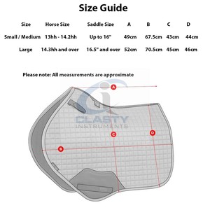 TAPIS DE SELLE DE CHEVAL ÉQUESTRE ROYAL CARRÉ COTON MATELASSÉ CONFORT ANGLAIS TAPIS DE SELLE DE CHEVAL TOUT USAGE DIAMANT MATELASSÉ WESTERN - Product Image 6