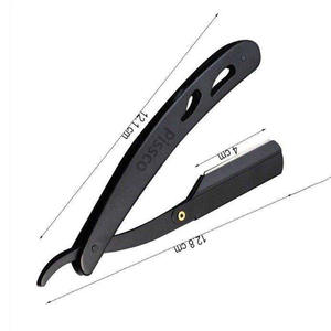 มีดโกนหนวดสแตนเลสแบบตรงรุ่นใหม่ มีดโกนพับได้สำหรับตัดเครา มีดโกนสำหรับผู้ชาย มีดโกนสำหรับช่างตัดผม - Product Image 2