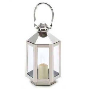 Lanterne à bougie extérieure plaquée argent de haute qualité dernière suspension décorative pour la maison hôtel Spa décorations d'église pour Noël - Product Image 1