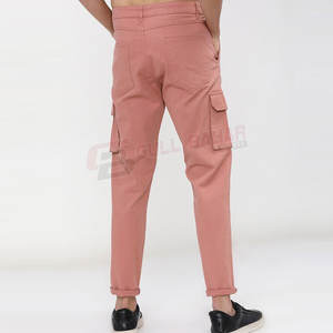 Pantalones de lona ligeros informales para hombre, pantalones Cargo con bolsillos para exteriores, cintura ajustable, suave al tacto, rectos, pantalones Cargo para hombre - Product Image 3
