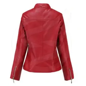 Chaqueta de cuero para mujer, elegante, duradera, moderna, elegante, para uso diario, informal, elegante, con atractivo atemporal - Product Image 4