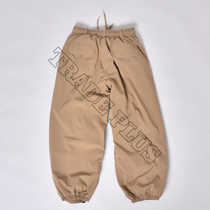 Pantalon large en polyester 100% personnalisé OEM Design plissé à la mode avec cordon de serrage à la taille Pantalon unisexe respirant - Product Image 1