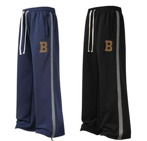 Pantalon de survêtement décontracté pour homme, taille mi-haute, en molleton 100 % coton épais, brodé, avec poches zippées, idéal pour la gym et le sport – Nouvelle collection très prisée - Product Image 2