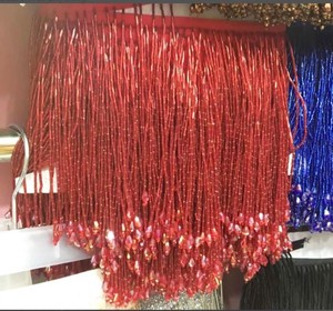 Fringe Trim,<b>Beaded</b> Fringe Trim,Heavy Bead Trimming for Dance Costumes ,Party Dress - Product Image 2