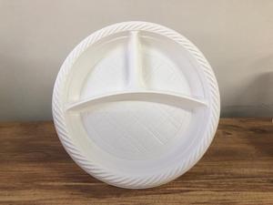 Vaisselle de cuisine, haute qualité, 250mm, 10 pouces, 3 sections, PP, rond, micro-ondes, réutilisable, assiettes lavables, vaisselle, HoReCa, mono - Product Image 2