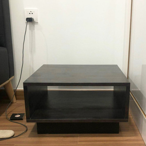 โต๊ะข้างเตียงสไตล์โมเดิร์นรัสติก รุ่น TDG68029 ขนาด 50x50x28 ซม. ทำจากไม้เนื้อแข็งอะคาเซียและไม้ยางพารา สำหรับเฟอร์นิเจอร์ห้องนอนอพาร์ทเมนต์ - Product Image 5