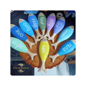 Décoration murale en bois à bas prix - Artisanat en bois écologique, couleur personnalisée, design moderne, décoration murale, Pâques, rentrée scolaire - Product Image 4