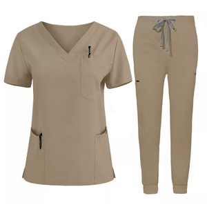 Nuevos trajes de fregado elásticos transpirables conjuntos femeninos Jogger enfermería uniformes médicos Spandex Higos Hospital Scrubs Spa uniformes - Product Image 2