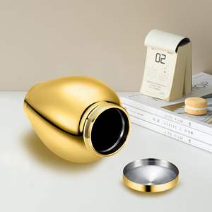 Urnes de crémation pour cendres humaines ailes d'ange arbre de vie urne pour cendres pour femmes hommes adultes funérailles taille personnalisée urne or - Product Image 4