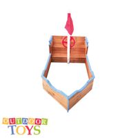 Barco de arena de madera para niños, Barco de arena, patio de juegos al aire libre, juguetes de verano, listo para enviar desde España