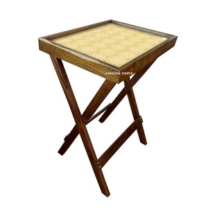 2025 Recién llegado Mesa auxiliar plegable Precio de fábrica Venta al por mayor Mango Madera Impresión digital Muebles para el hogar - Product Image 3