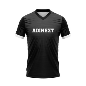 Sublimación personalizada cuello en V más tamaño 100% poliéster camisetas transpirables de alta calidad para béisbol y softbol con logotipo de número - Product Image 4