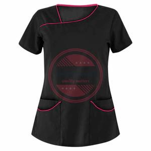 Hauts de gommage uniformes d'allaitement unisexes à manches courtes personnalisés hauts de gommage - Product Image 4