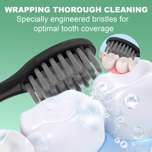 Balanced Electric <b>Toothbrush</b> <b>Head</b> with Even Pressure Nylon Medium Bristle for Household & Outdoor Use-Smooth Replacement <b>Heads</b> - Product Image 6