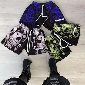 Custom Graphics Logo Summer Style High Quality Breathable Reflective Cotton Blank French Terry <b>Shorts</b> for Men - Product Image 6