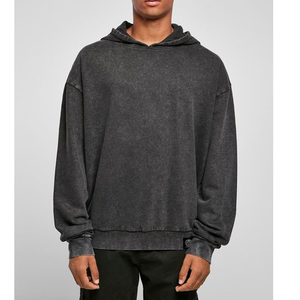 Super Soft Men's <b>Vintage</b> <b>Oversized</b> Acid Wash Pullover Hoodie Distressed Streetwear <b>Sweatshirt</b> for Winter - Product Image 1