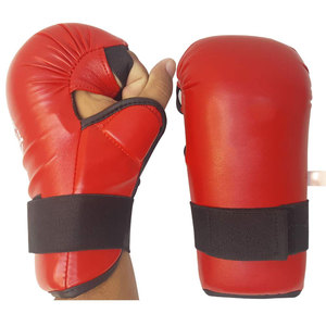 Guantes de Protección para Artes Marciales Tradicionales con Cordones y Logotipo Personalizado, Guantes de Boxeo Duraderos y Ligeros de Cuero PU - Product Image 1