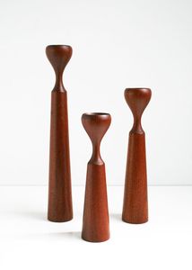 <b>Black</b> Luxury Wood Base Candle Holder Wood <b>Candlesticks</b> with Christmas Occasion - Product Image 3