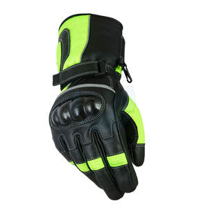 ถุงมือแข่งรถมอเตอร์ไซด์หนังนิ่มแบบเต็มนิ้วระบายอากาศได้ดีและกันลมสำหรับการป้องกันด้านกีฬา - Product Image 2