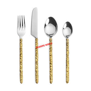 Customized Design Metal Cutlery Gold Finished Tabletop Designer Flatware Classic Stylish Wholesale New Metal Cutlery - Product Image 4
