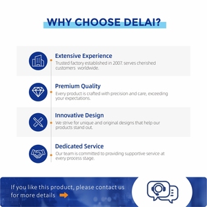 Grifo de lavabo de diseño moderno Delai, grifo mezclador de agua fría y caliente para baño, dormitorio y sala de estar, uso con núcleo de válvula de cerámica - Product Image 6