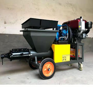 Machine de pulvérisation de mortier à prix de gros, machine de pulvérisation de mortier de ciment entièrement automatique, machine de pulvérisation à pompe à piston diesel - Product Image 2