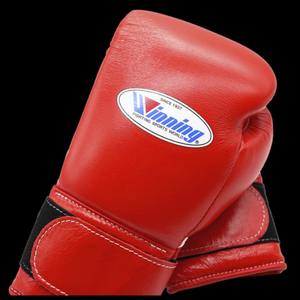 Gants de boxe MMA en cuir de conception OEM, entraînement, imperméables, évacuation de l'humidité, légers, fermeture à scratch, couleur rouge - Product Image 2