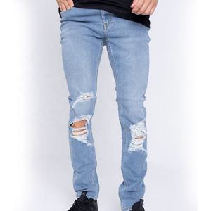 2025 haute qualité hommes décontracté Denim jean pantalon élégant Style droit avec taille moyenne usine directe haute rue mode - Product Image 3