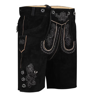 2025 personnalisé hommes bavarois traditionnel Oktoberfest Trachten allemand Oktobarfest solide motif Vintage court avant non tissé - Product Image 4