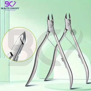 Cortaúñas de Precisión de Acero Inoxidable con Cuchilla Curva, Abertura de Mandíbula Ancha, Agarre Antideslizante para el Cuidado de Manos y Pies, Eliminación de Cutículas y Piel Muerta - Product Image 6