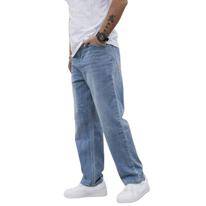 Pantalones rasgados de algodón de mezclilla para hombre Jeans rasgados Slim Elástico rasgado Skinny Biker Jeans Destroyed Slim Fit Denim - Product Image 1