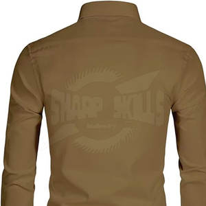 Colección de verano 2024, camisa de vestir de algodón 100% de alta calidad para hombres, último diseño, patrón sólido de punto transpirable por tiempo limitado - Product Image 5