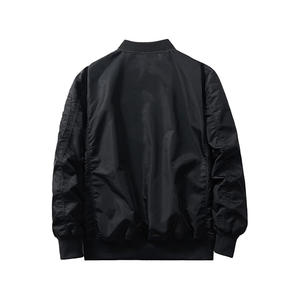 Chaqueta bomber vintage personalizada para hombre, chaqueta informal de béisbol con cremallera y cuello levantado Suelto - Product Image 4