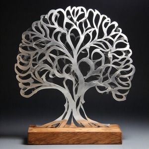 LeafLoom EternaBloom, escultura de árbol de Metal decorativa hecha a mano para el hogar y la Oficina - Product Image 2