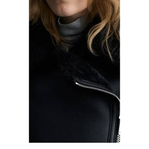 Chaqueta de Cuero de Alta Calidad para Mujer, Elegante, Cómoda, Moderna, Informal, para Calle - Product Image 2