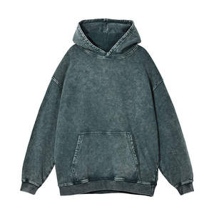 Venta caliente Pullover Acid Wash Hoodies Calidad Premium Nuevo diseño 100% Cotton Acid Wash Hoodies para hombres MOQ bajo - Product Image 6