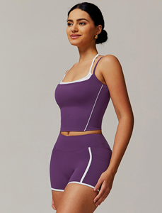 Ensemble de fitness pour femmes très vendu, ensemble de 2 pièces, soutien-gorge et short pour femmes, vêtements de fitness sans couture, ensembles de short de yoga personnalisés pour femmes - Product Image 3