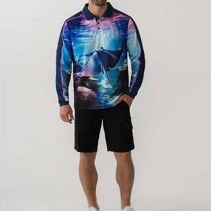 Polos de pesca unisex con protección solar UPF50 + personalizados de calidad superior, productos de pesca, polos de pesca de manga larga - Product Image 2